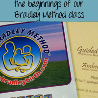 the beginnings of our bradley method class
