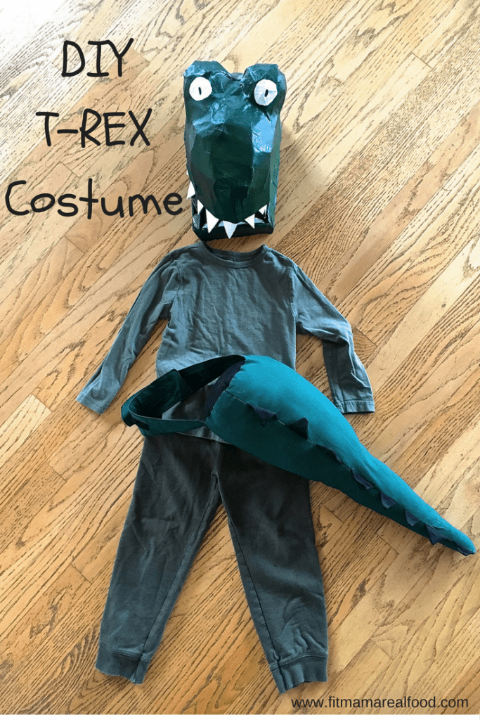 DIY trex costume Fit Mama Real Food