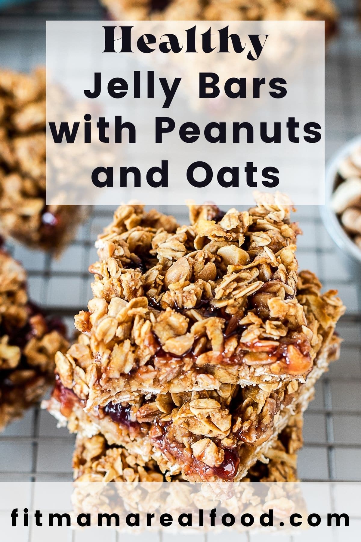 Jelly Bars with Peanuts and Oats