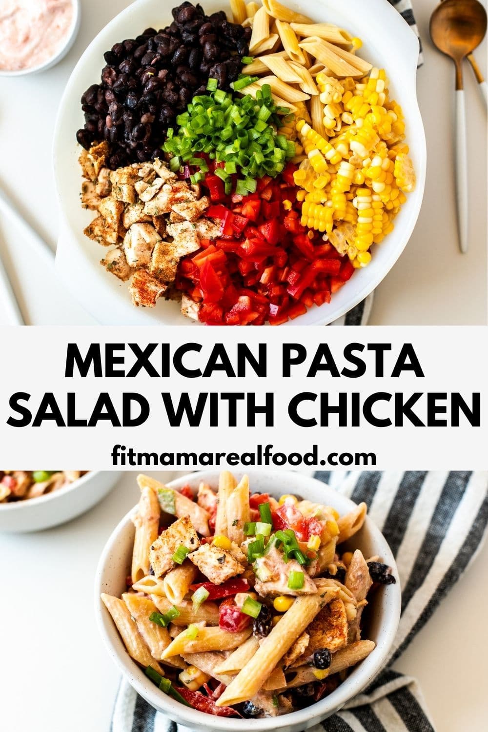 Mexican Pasta Salad with Chicken