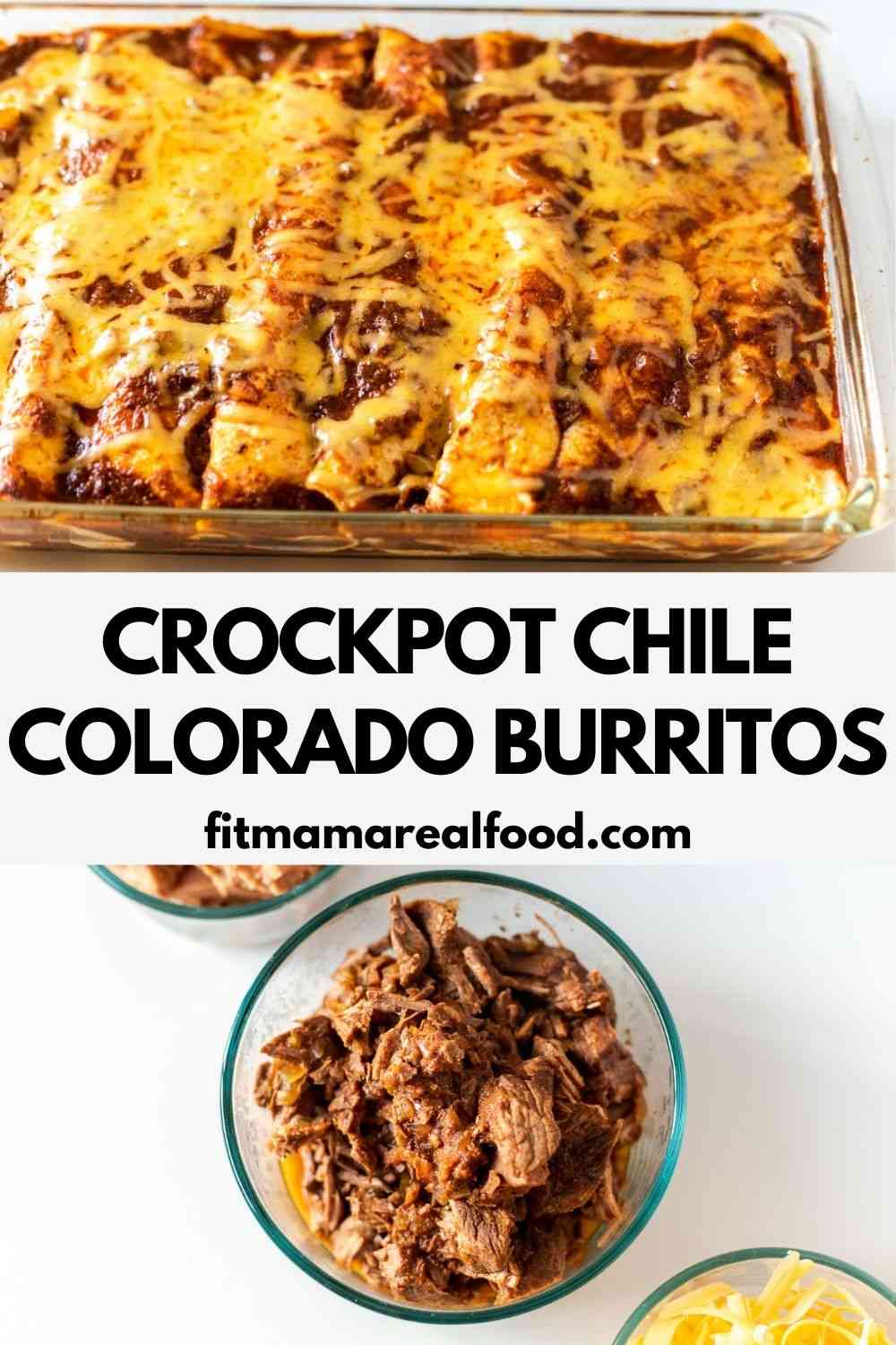 Crockpot Chile Colorado Burritos