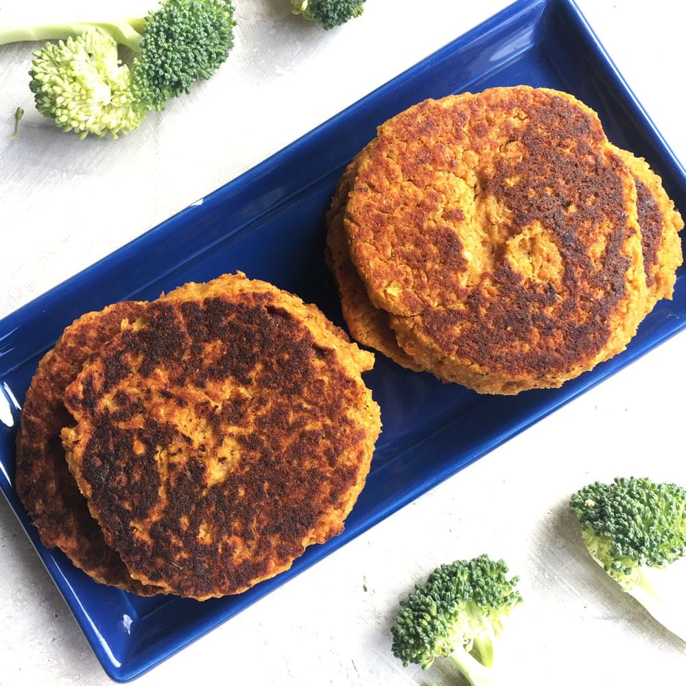 BBQ cheddar chickpea veggie burgers