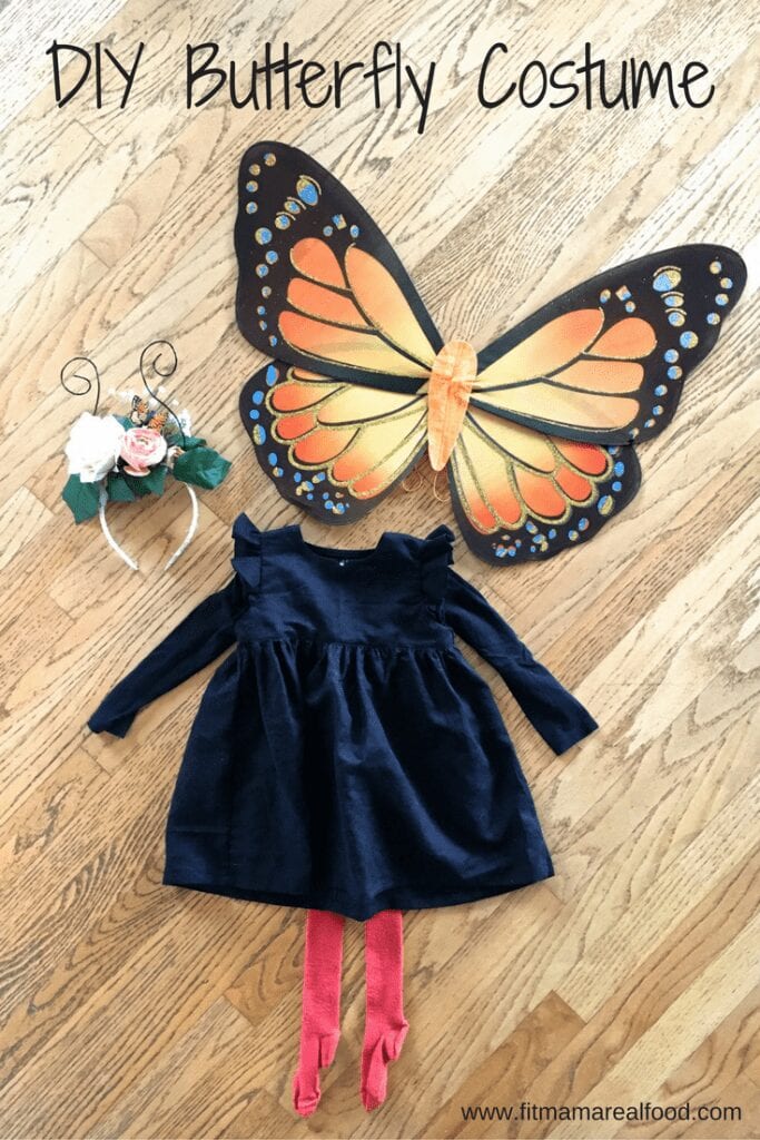 DIY orange butterfly costume