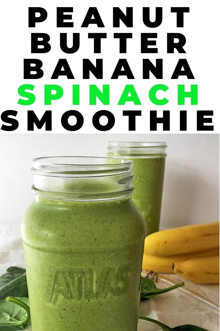 peanut butter banana spinach smoothie Fit Mama Real Food