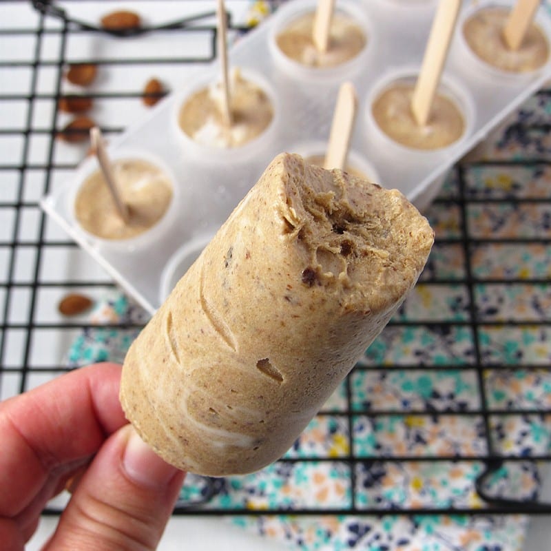 probiotic prune and almond butter popsicles