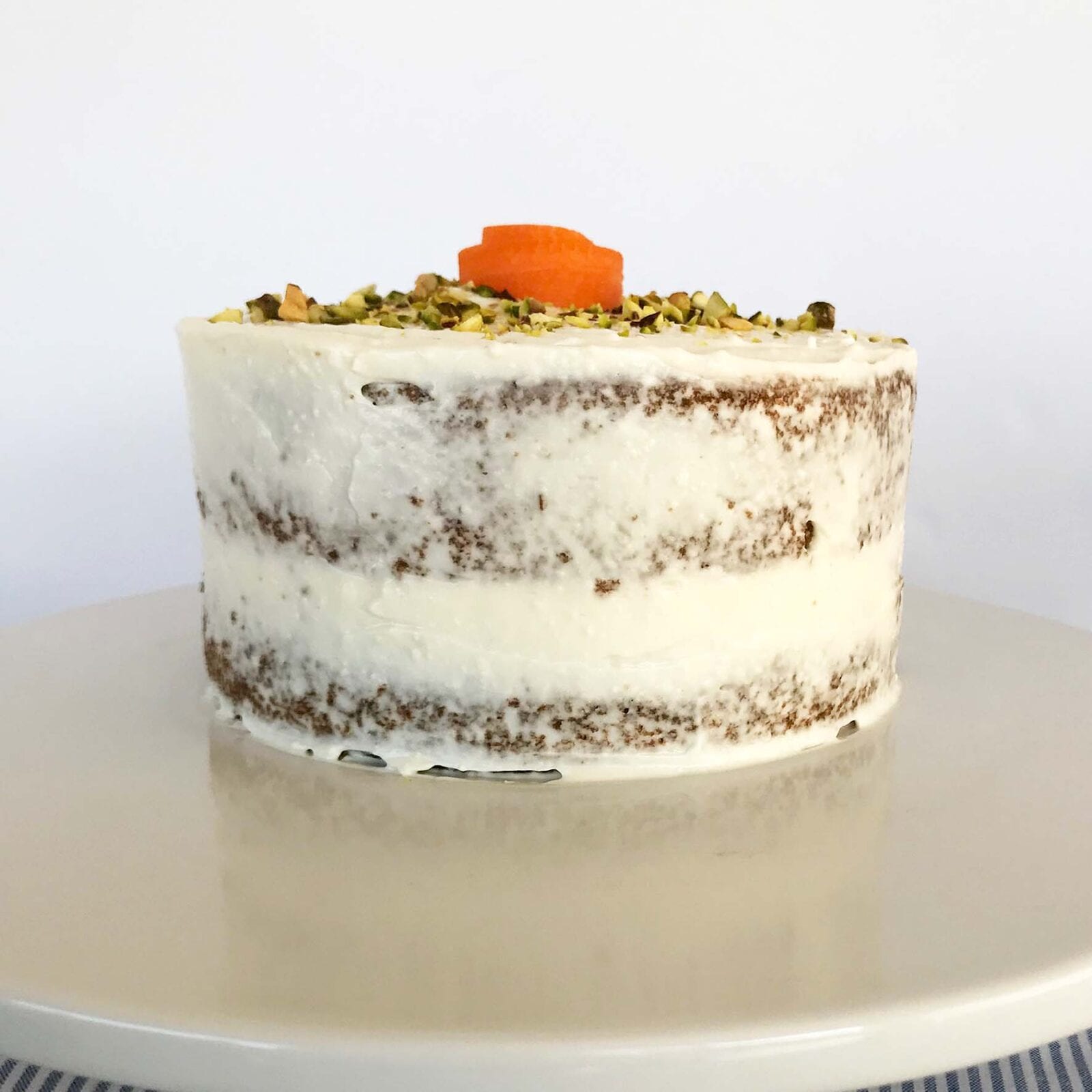 carrot cake with greek yogurt cream cheese frosting (gluten free, grain free, low sugar)