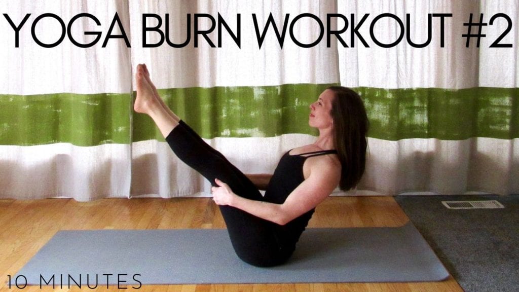 10 minute yoga burn workout #2 video
