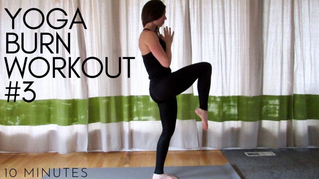 10 minute yoga burn workout #3 video
