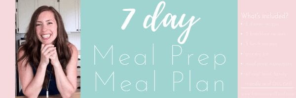 7 day Meal Prep Meal Plan
