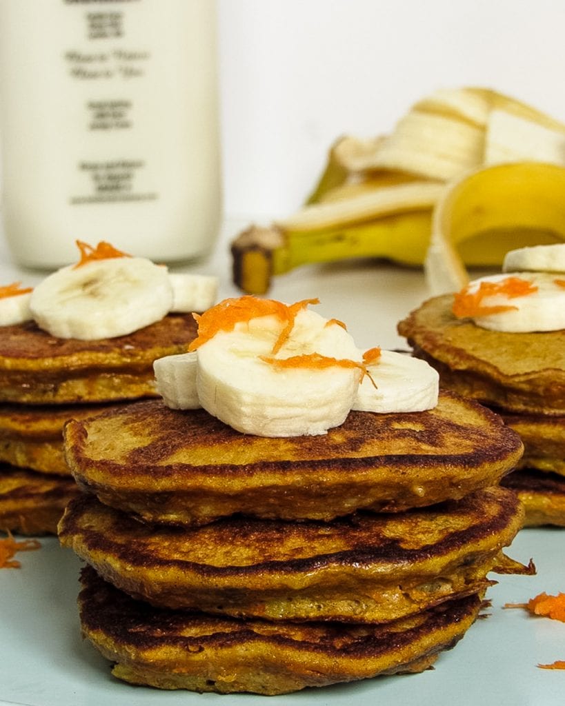 banana carrot almond flour pancakes
