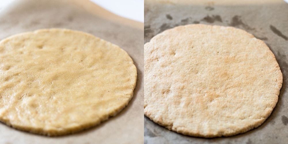 almond flour cookie pizza crust