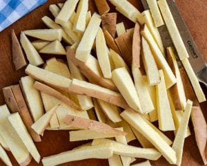 Crispy Sweet Potato Fries with Chipotle Mayo