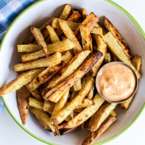 Crispy Sweet Potato Fries with Chipotle Mayo