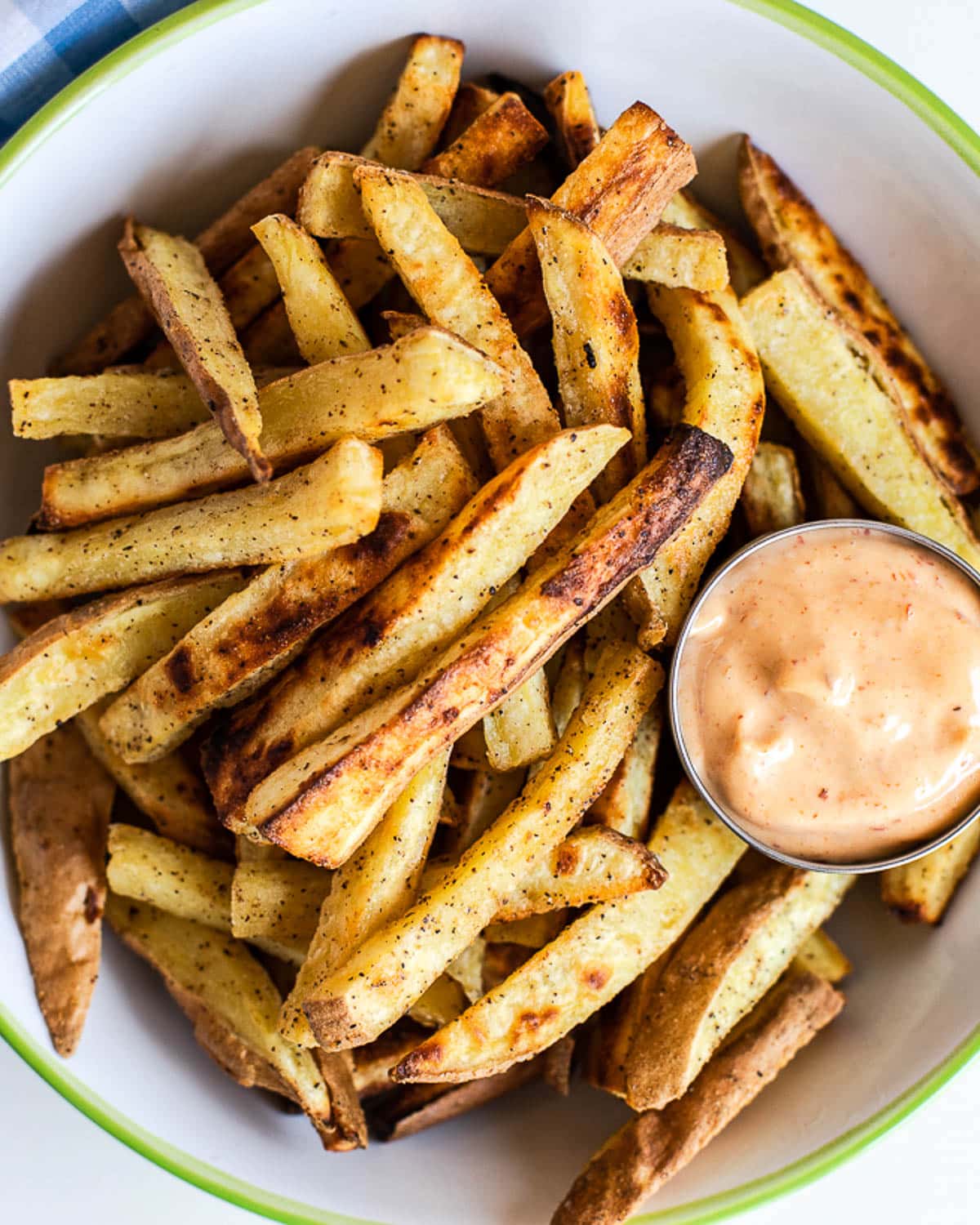 white sweet potato fries