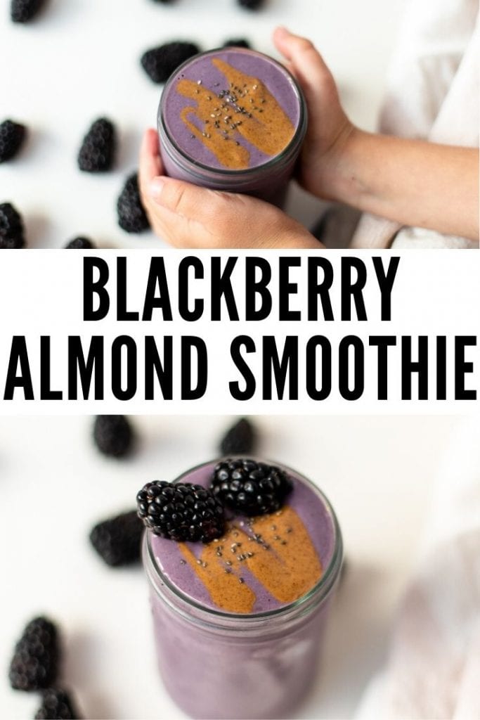 blackberry almond smoothie