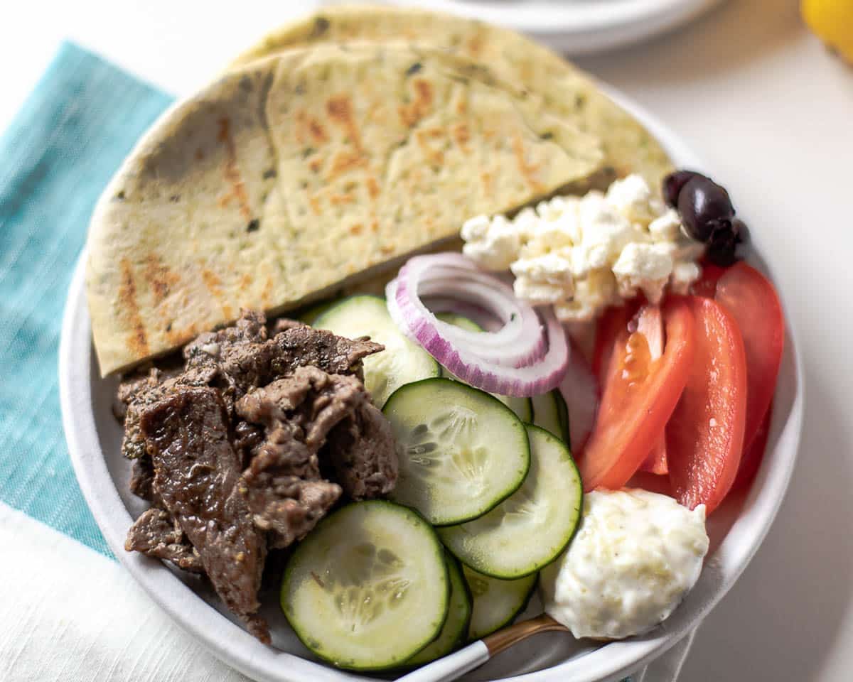 Easy Sheet Pan Beef Gyros - Weeknight Dinner Recipe