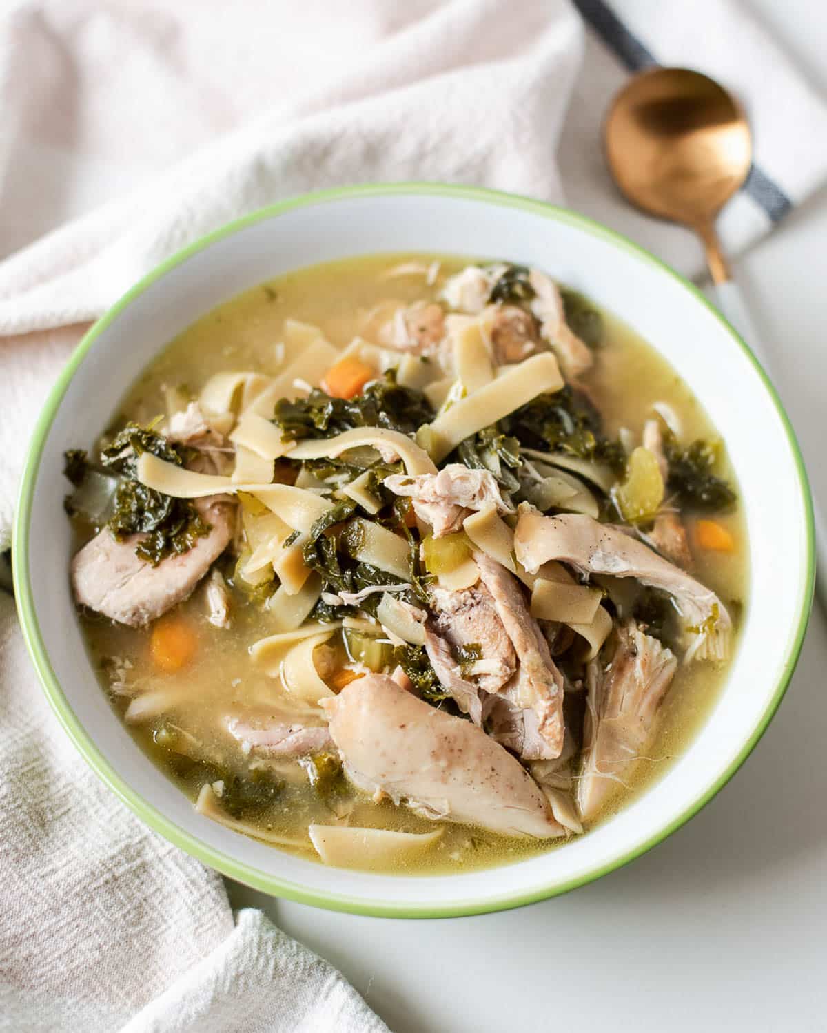 chicken and kale soup
