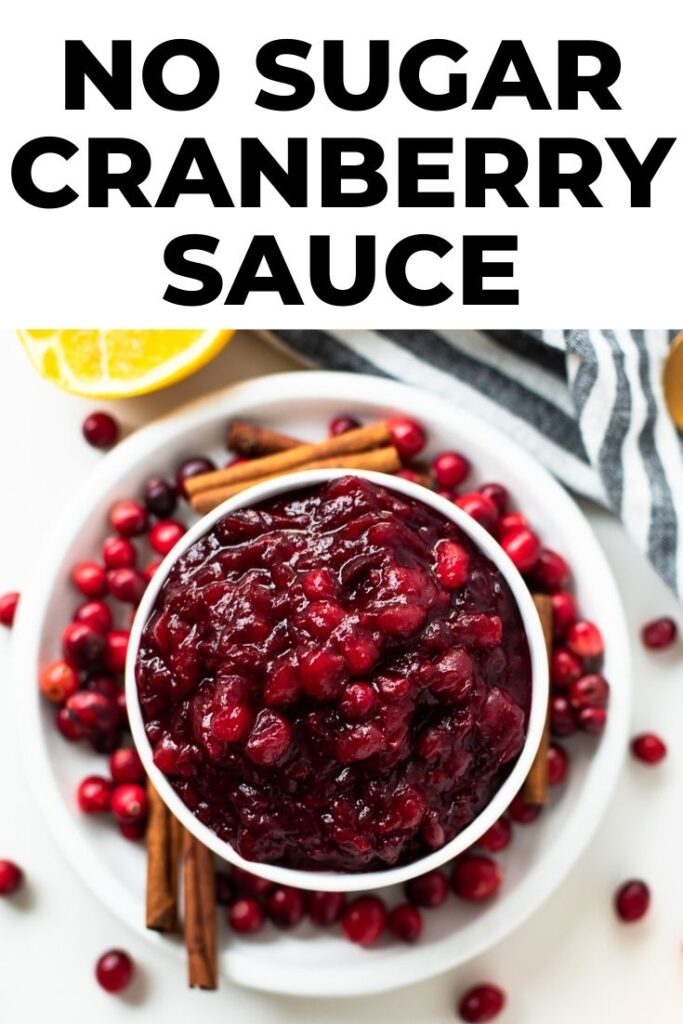 no sugar cranberry sauce