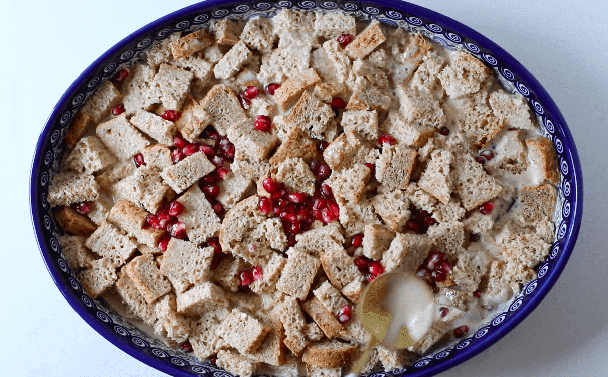 how to make dairy free eggnog French toast casserole