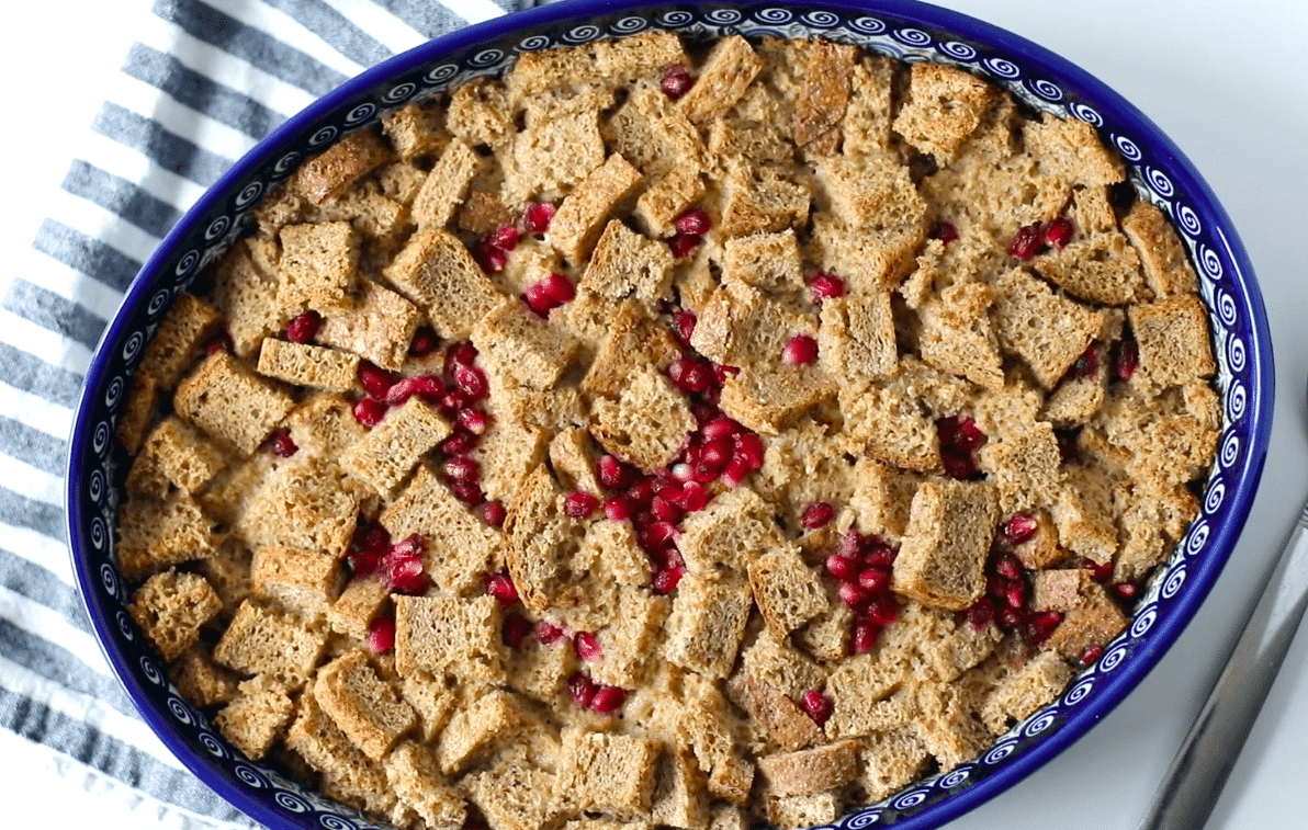 how to make dairy free eggnog French toast casserole