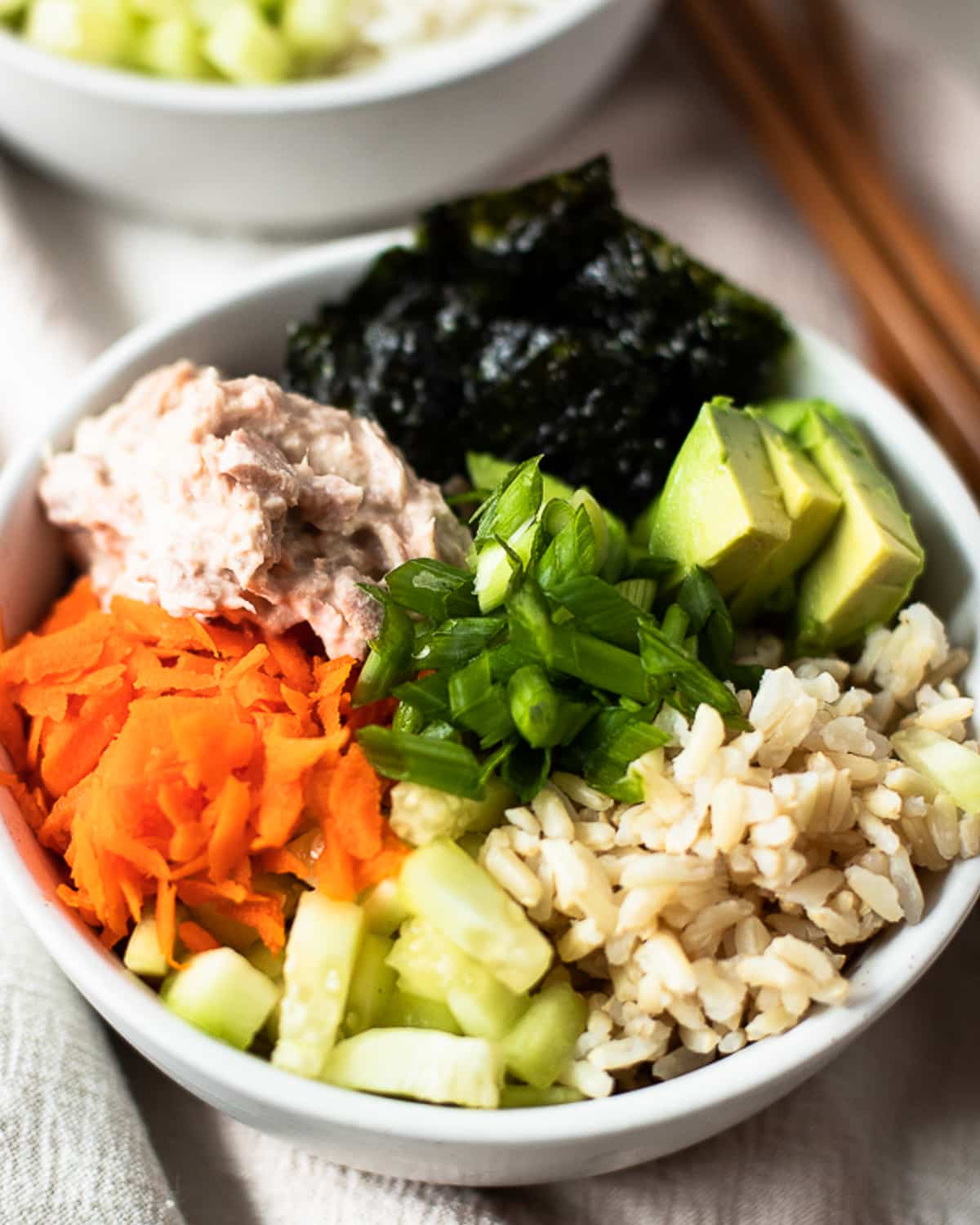 Tuna Sushi Bowl - clean eating family meal plan