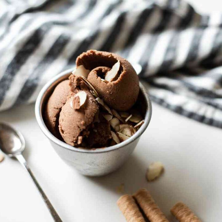 Chocolate Almond Nice Cream Fit Mama Real Food