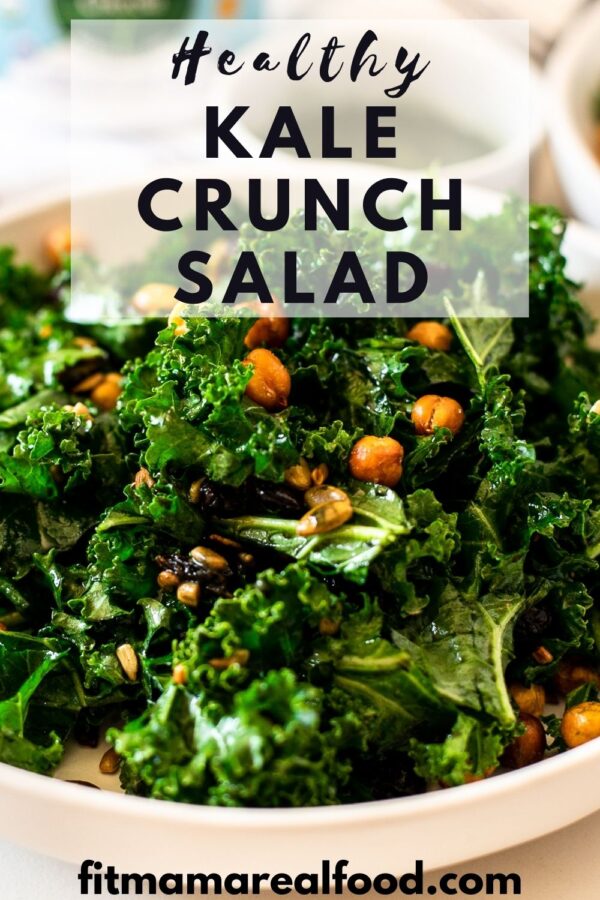 Kale Crunch Salad with Sweet Chlorella Vinaigrette Fit Mama Real Food