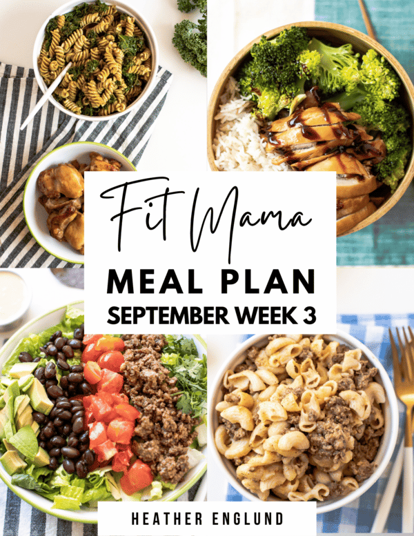 September Week 3 Meal Plan