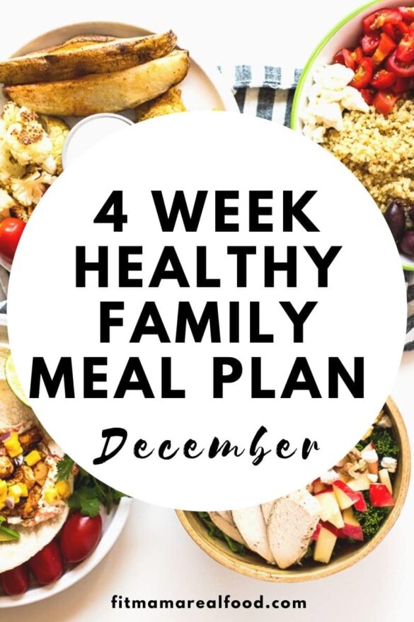 4 week meal plan December