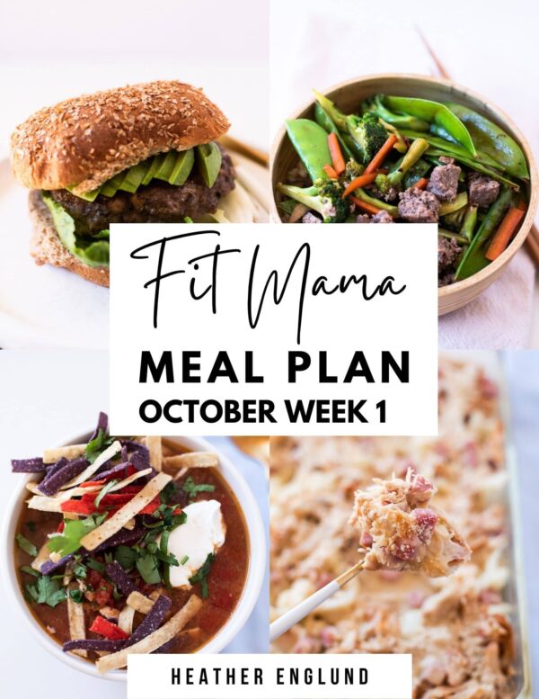 October Week 1 Meal Plan