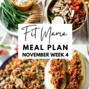 November week 4 meal plan