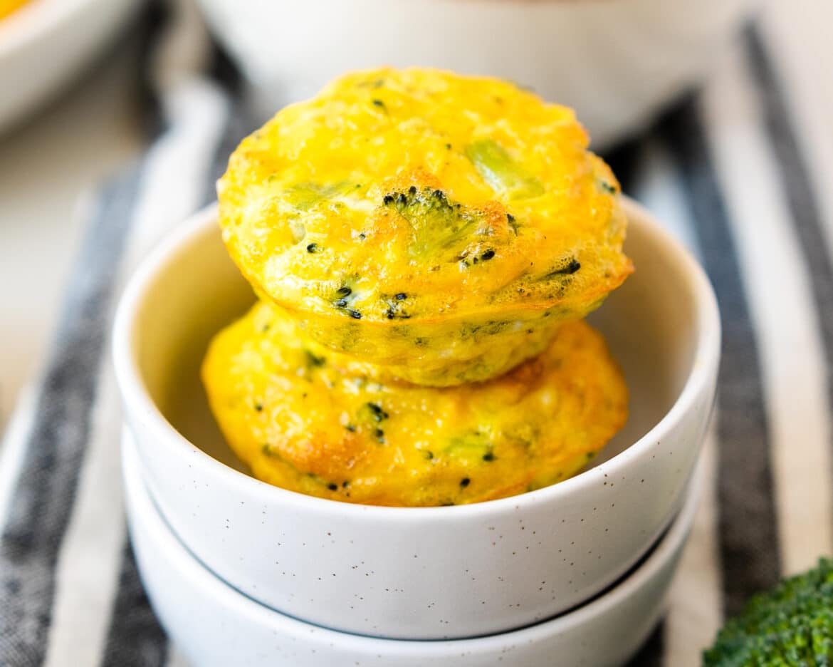 3 Ingredient Cheddar Broccoli Egg Muffins Fit Mama Real Food