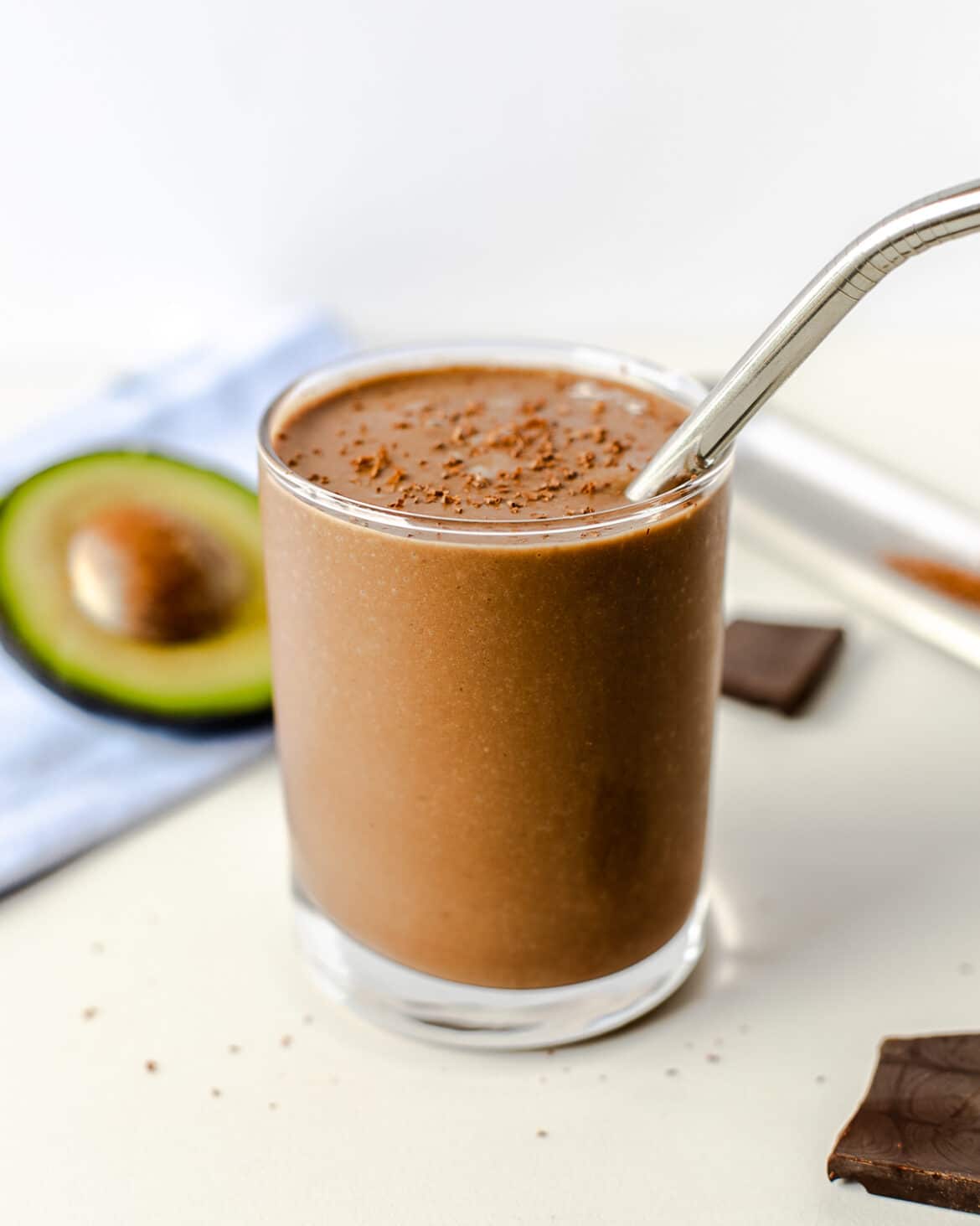 Peanut Butter Chocolate Avocado Smoothie Fit Mama Real Food