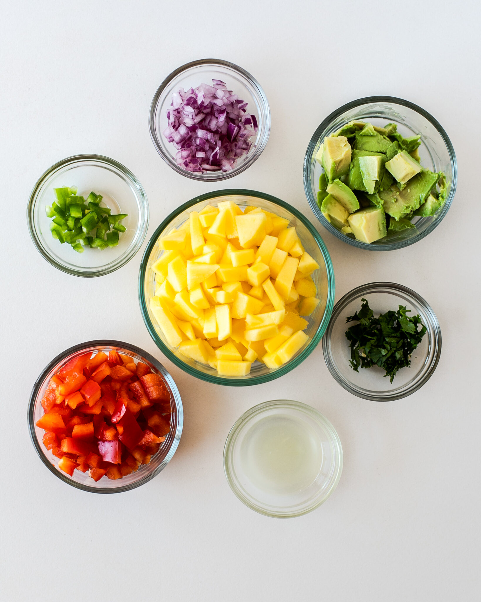 ingredients for Avocado Mango Salad