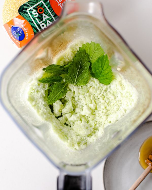 Melon Mint Sorbet Recipe Without Ice Cream Maker Fit Mama Real Food