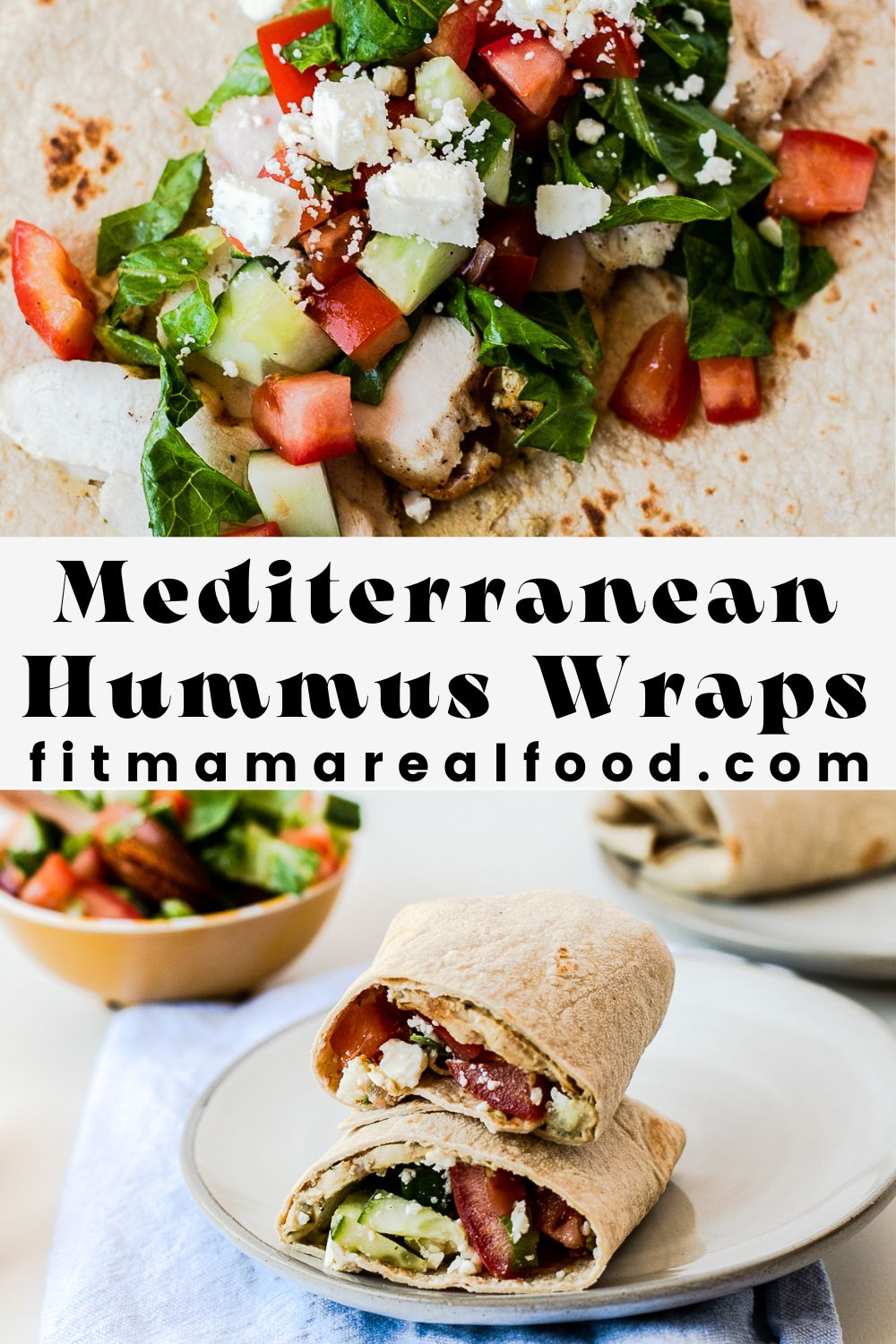 Healthy Mediterranean Hummus Wrap Recipe