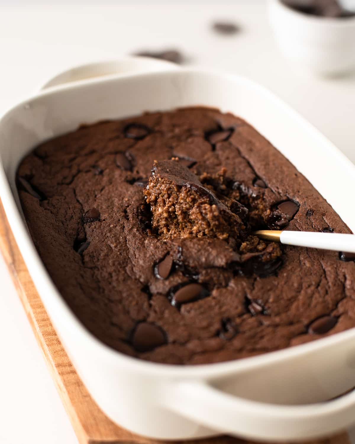blended chocolate baked oats