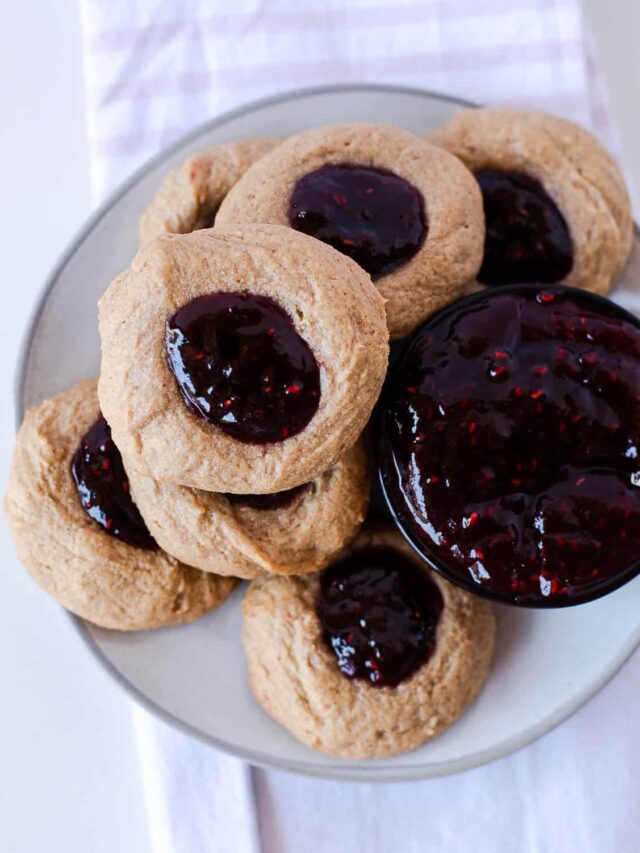 Peanut Butter Thumbprint Cookies Fit Mama Real Food