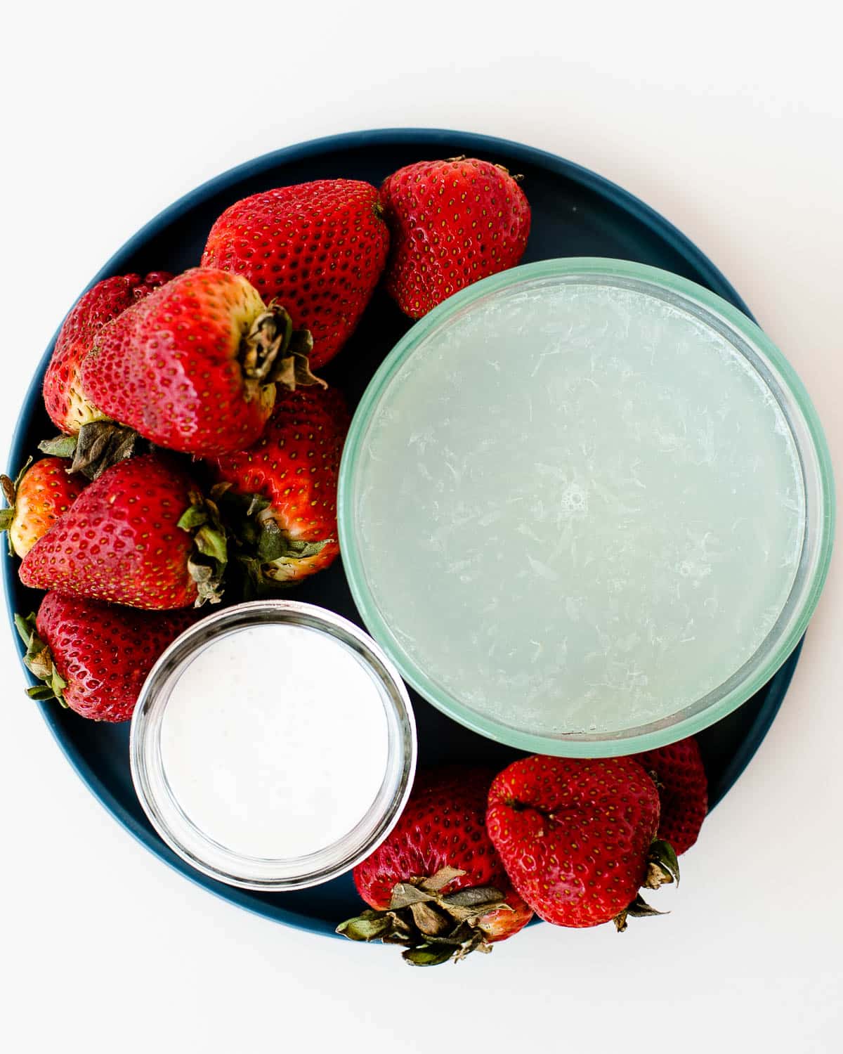 What you need for strawberry popsicles