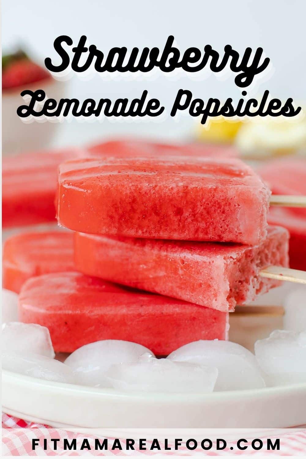 Strawberry Lemonade Popsicles