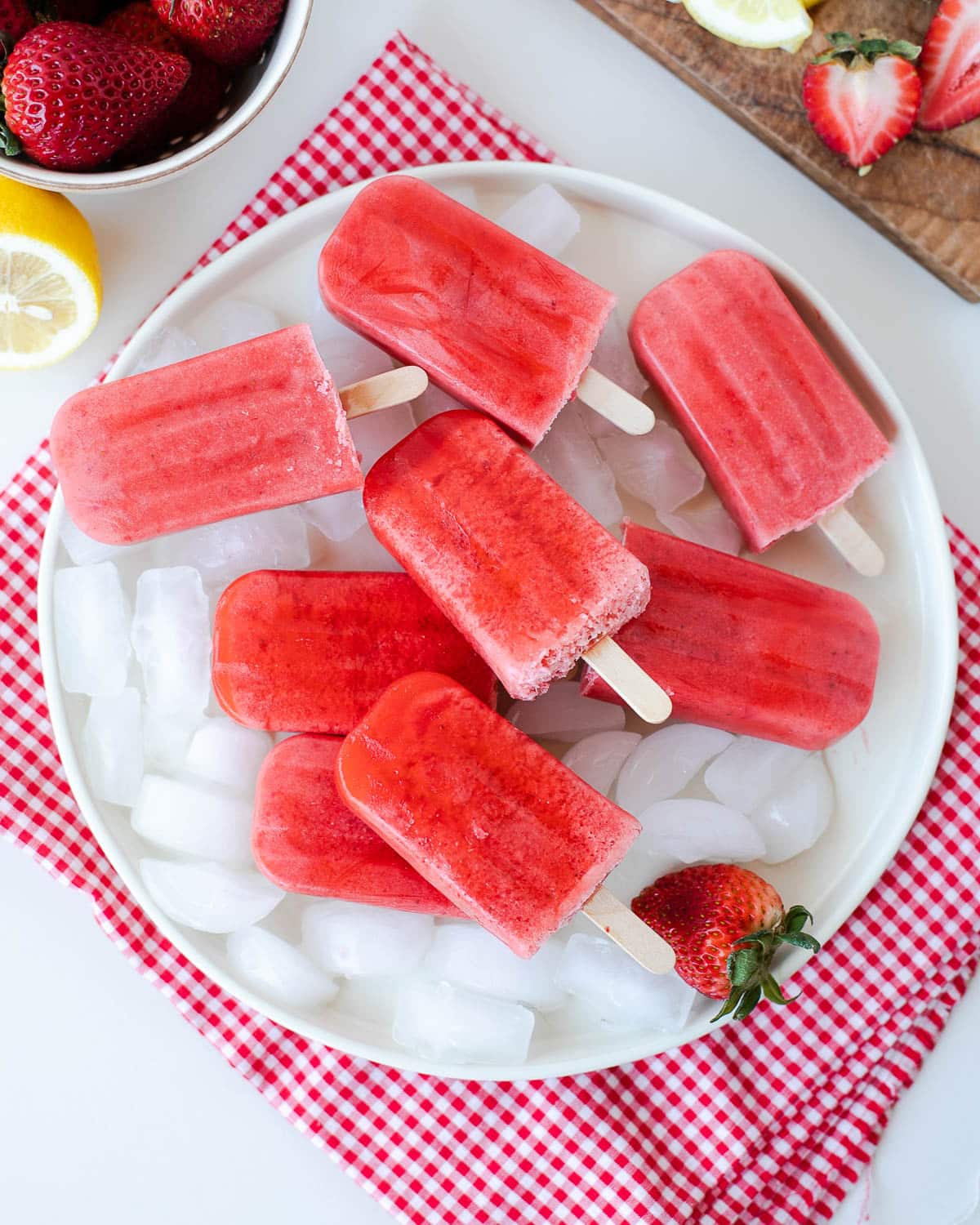 strawberry lemonade popsicles recipe