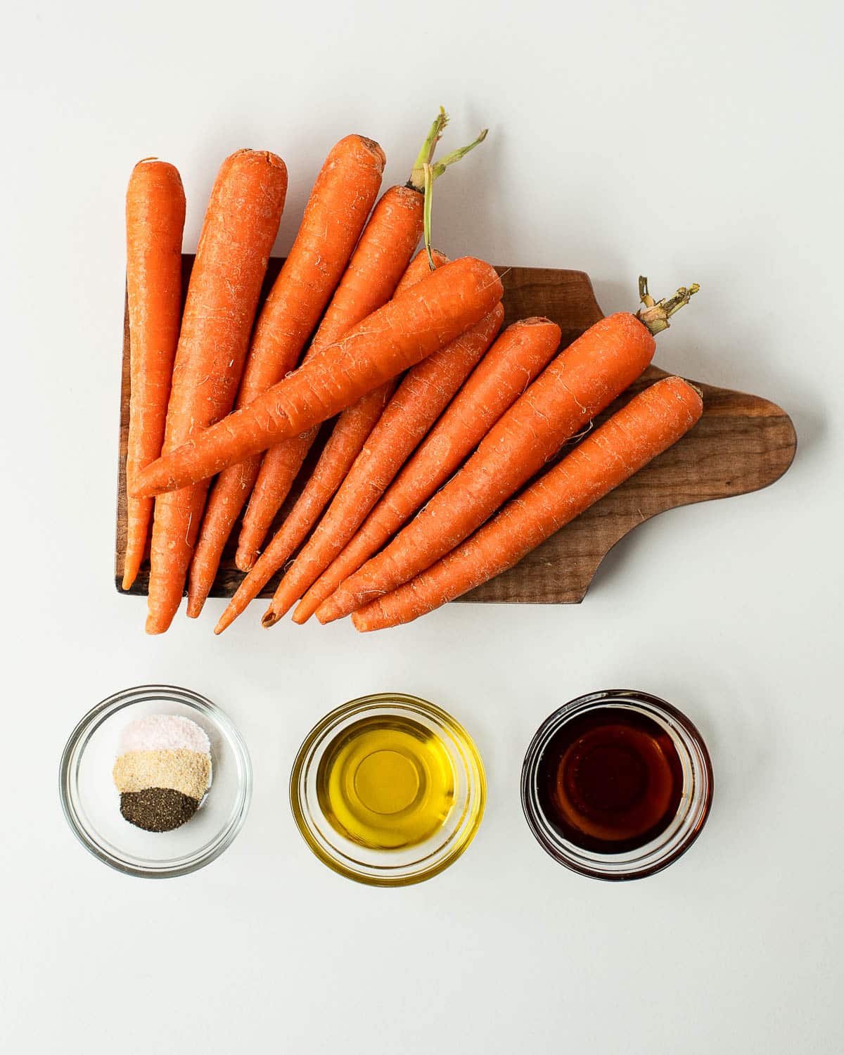 Simple ingredients you'll need for maple-glazed carrots