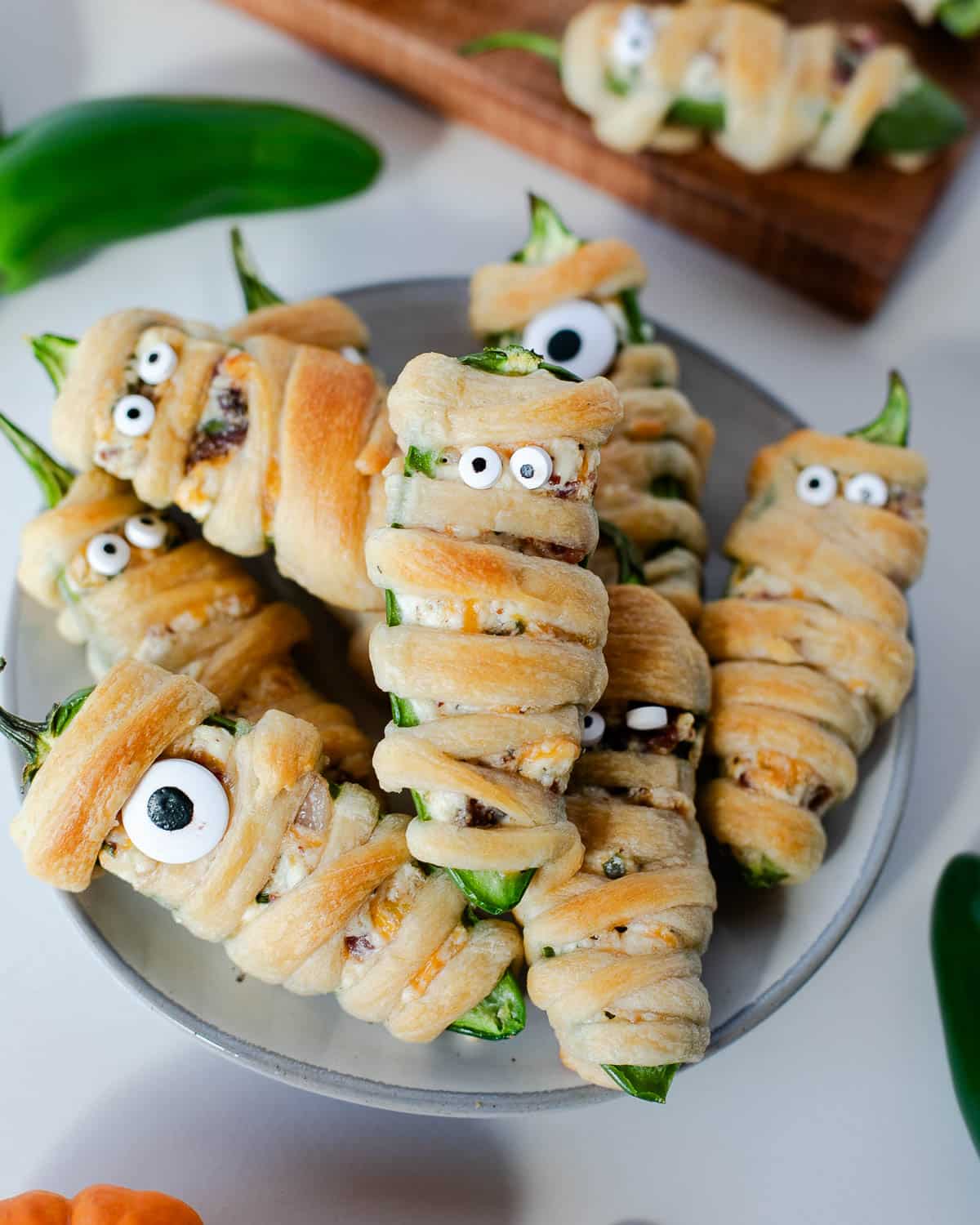 Mummy Jalapeno Poppers