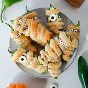Bacon Ranch Mummy Jalapeno Poppers For Halloween