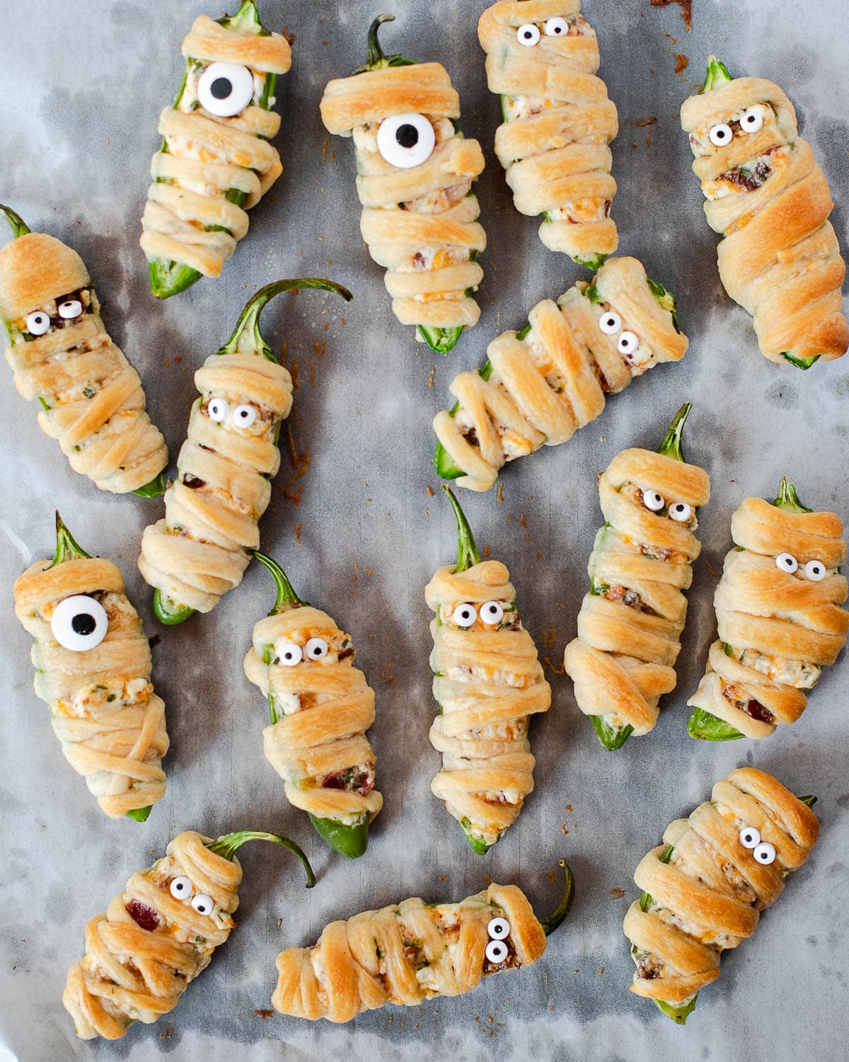 How to make jalapeño popper mummies