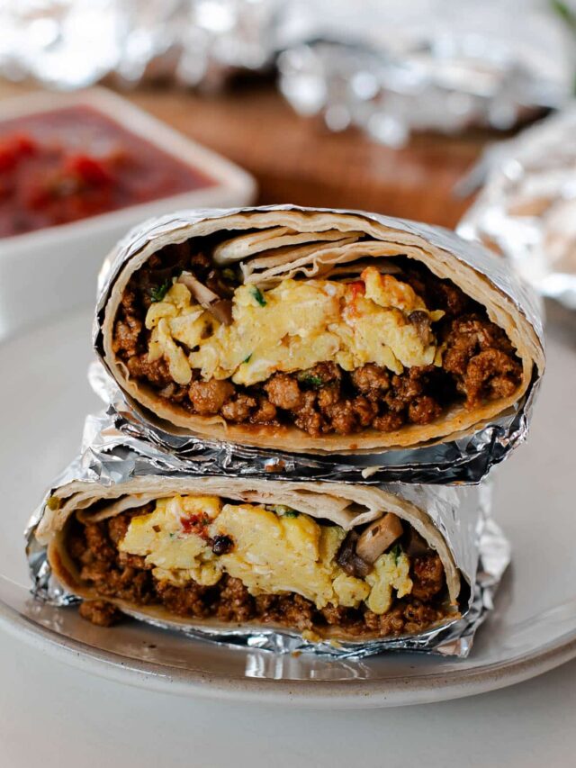Chorizo Breakfast Burrito Recipe
