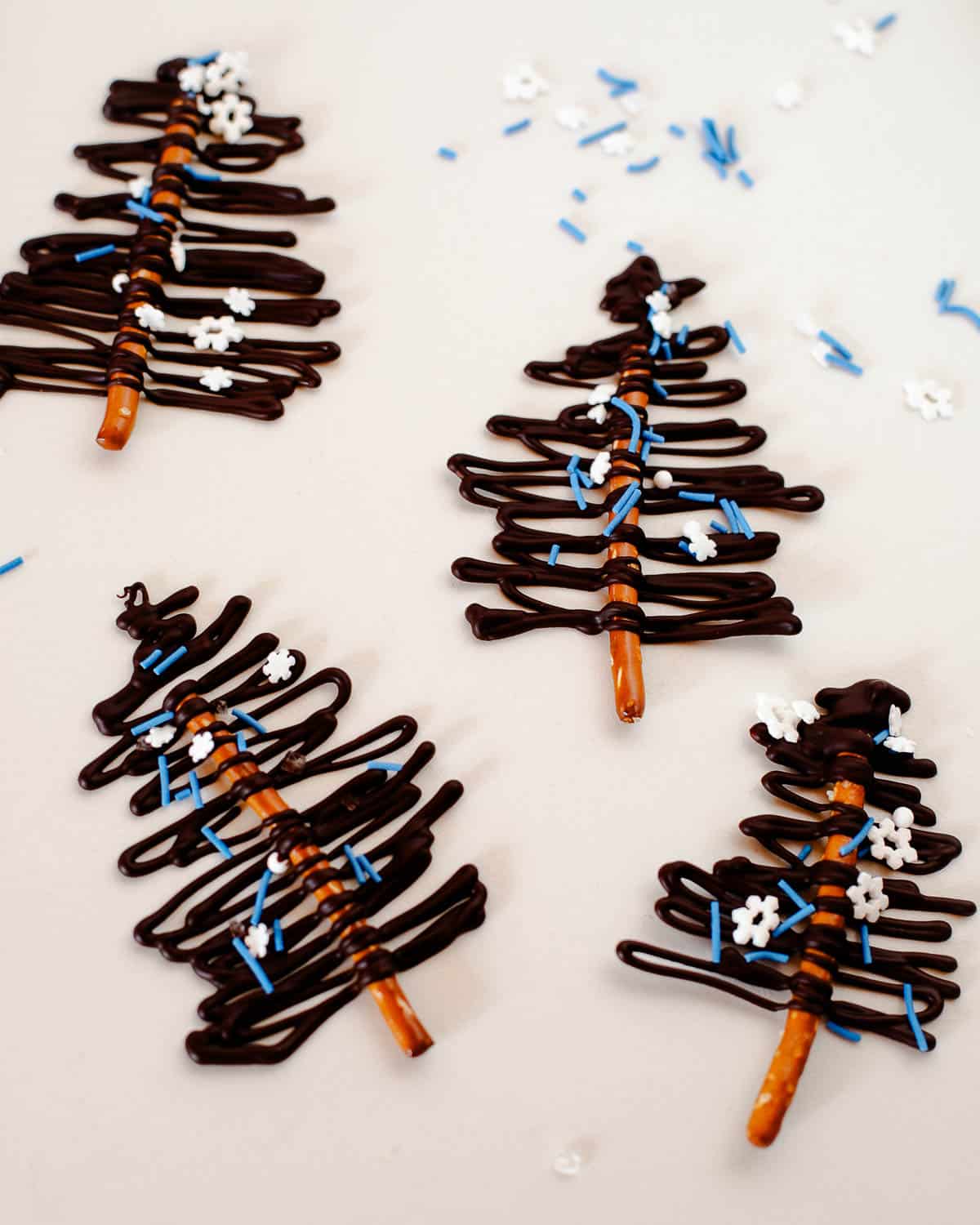 Chocolate Pretzel Trees