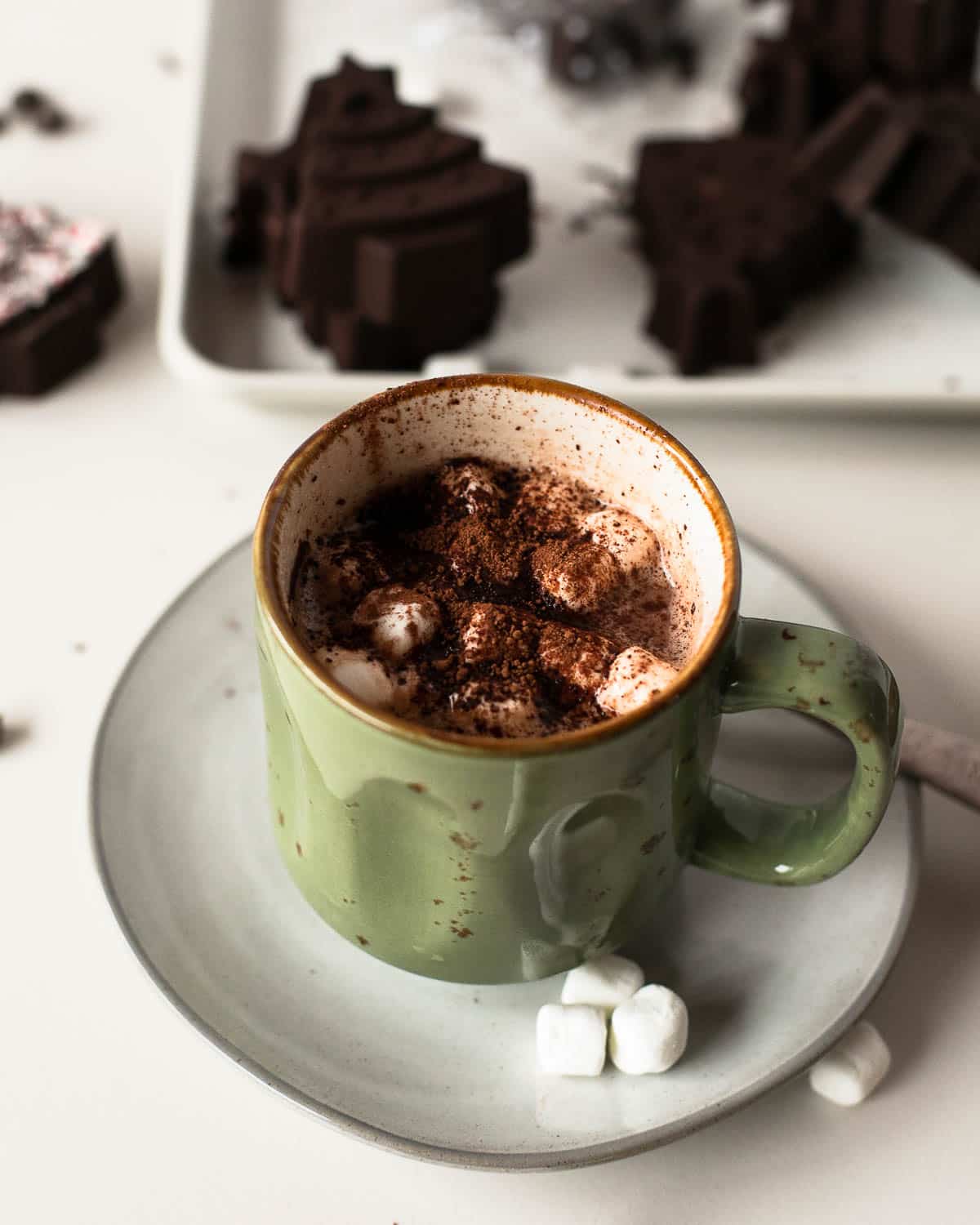 holiday hot chocolate bombs