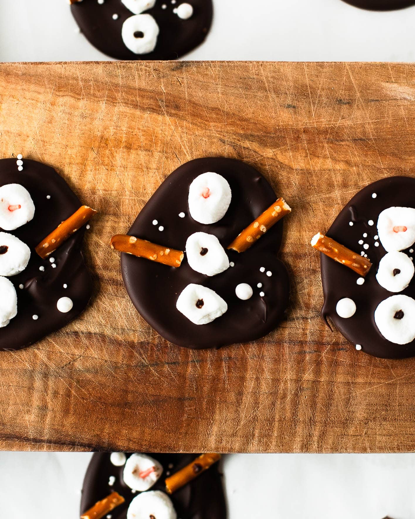 easy snowman bark recipe