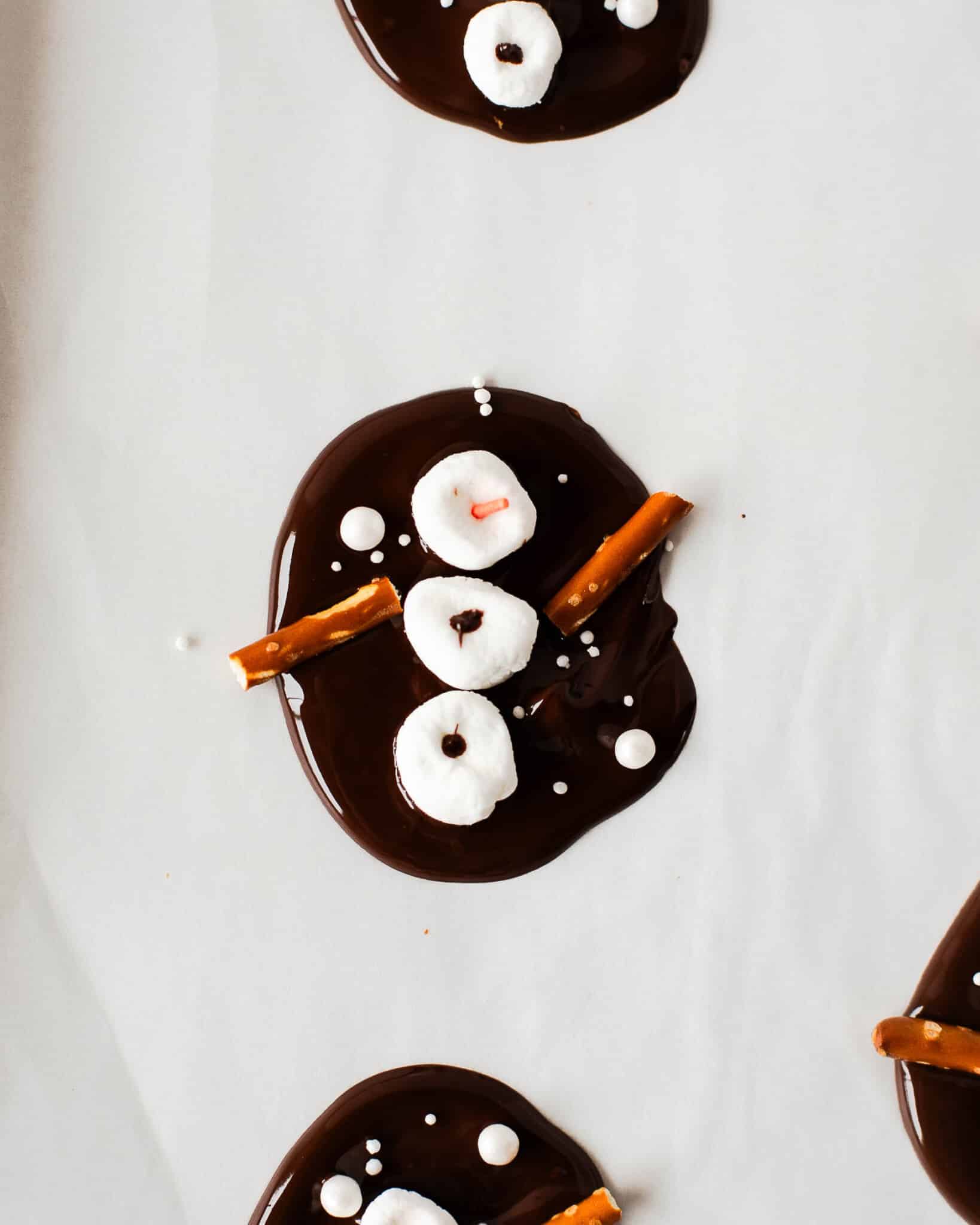 How to make this fun Christmas snowman treat
